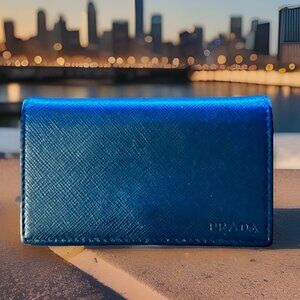 Prada 2MC122 Saffiano Leather Card Holder Business Card Case Men Women Baltico